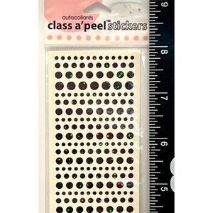 HTF RARE Stampendous! Class a'Peel Dot Sparklers Stickers Black AC672HSK